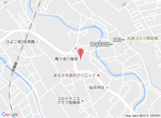 亀ヶ池八幡宮マップ